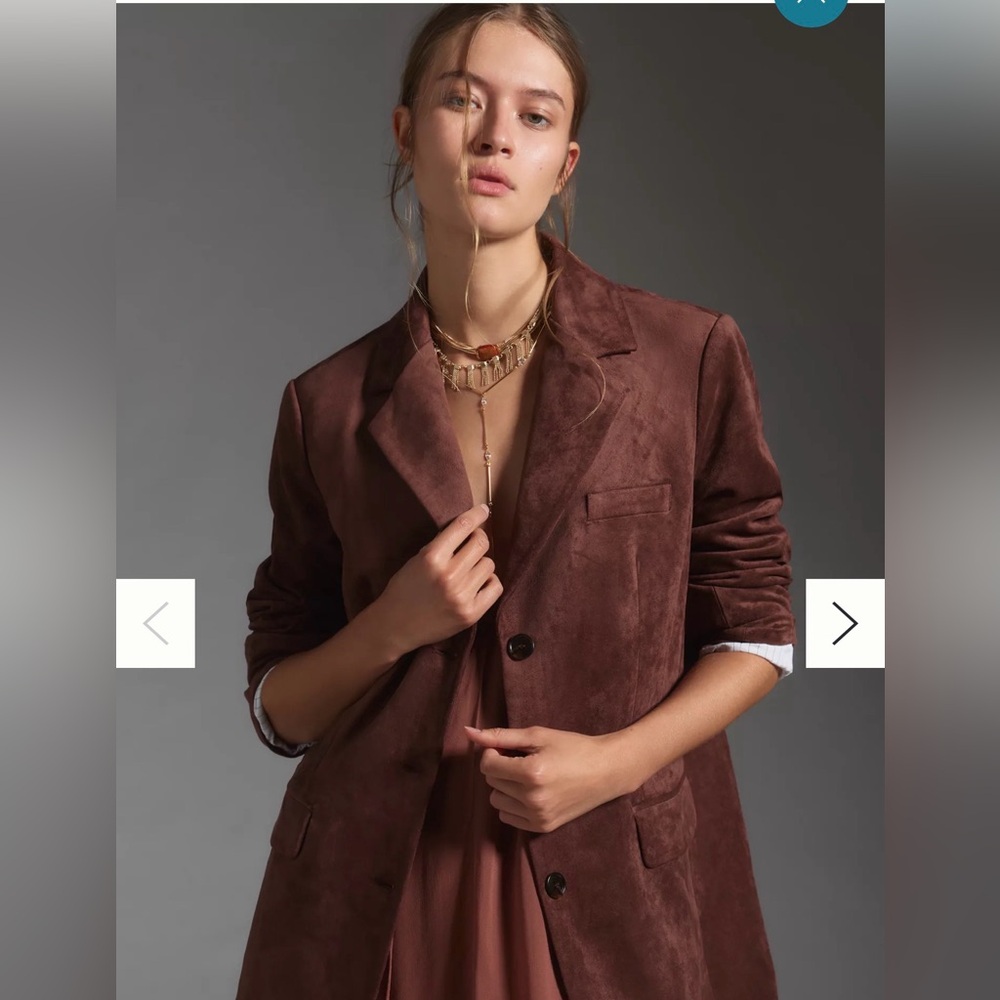 DOLAN Faux-Suede Boyfriend Blazer‎ Size M